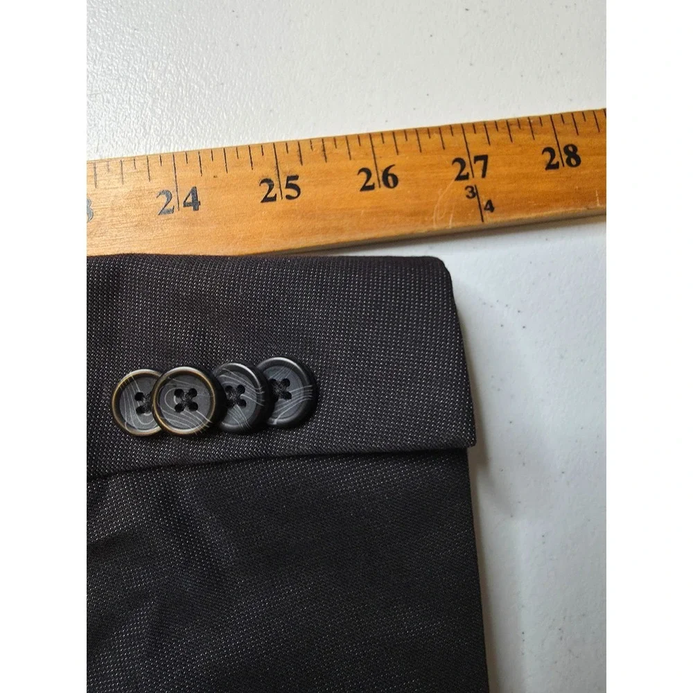 Kenneth Cole Reaction Blazer‎ Jacket Mens 48R Black Sports Coat 2 B Rayon Blend